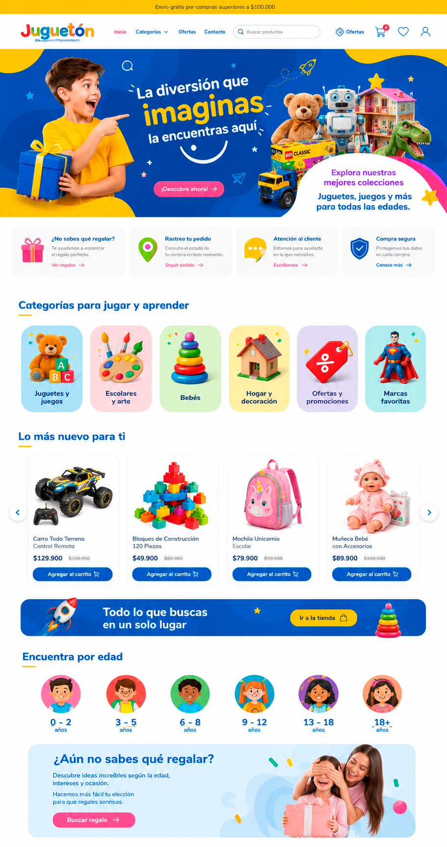 Sitio web Juguetón