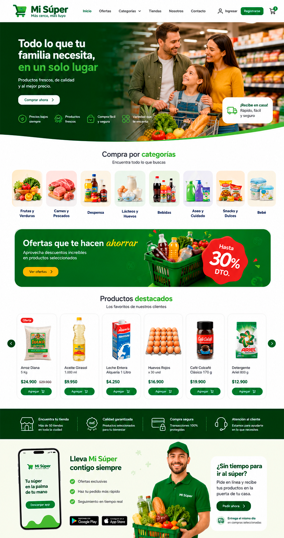 Sitio web Mi Súper