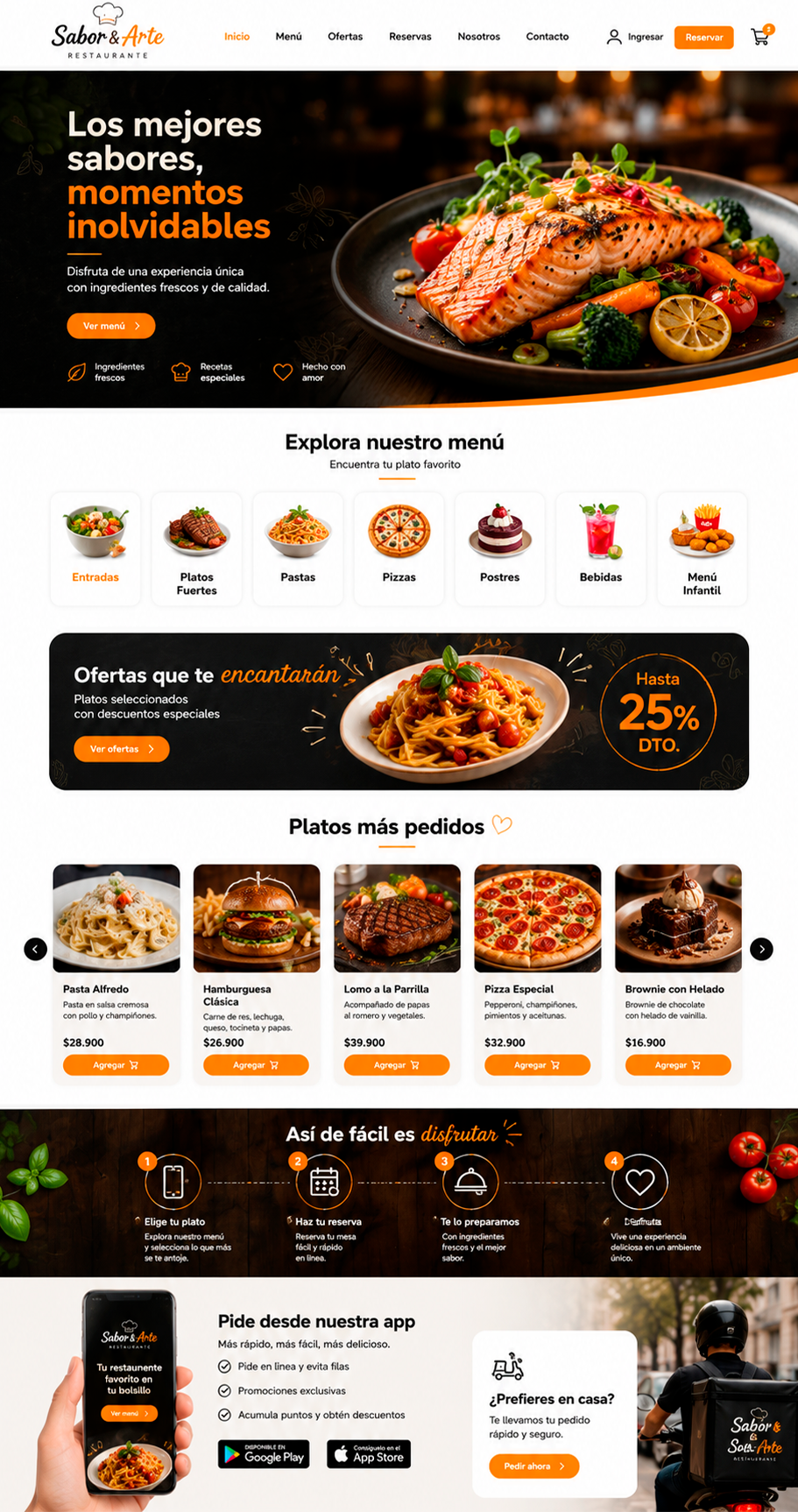 Sitio web Sabor & Arte